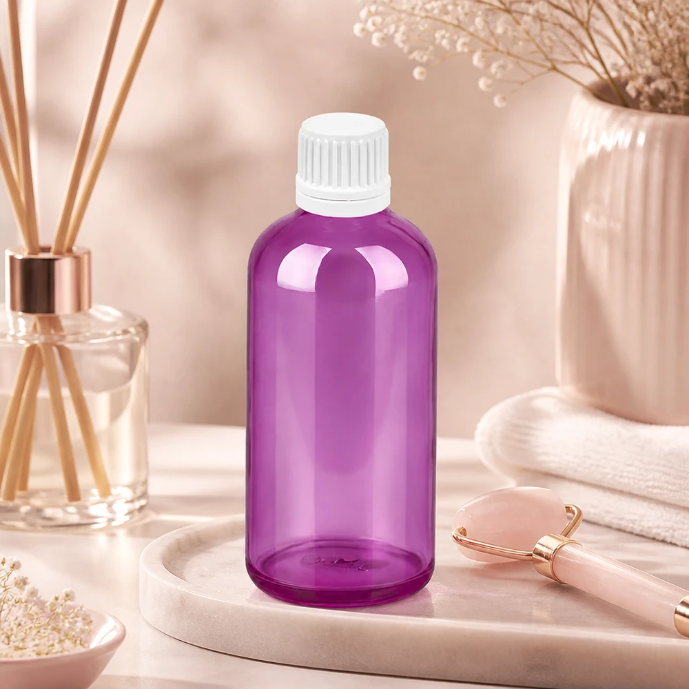 100ml Tropfflasche 0.7mm weiss Originalität Schraubverschlusserschluss PurpleLine UT18/100 Laborqualität 100ml Tropfflasche violett mit exakter 0.7mm Öffnung für Messungen