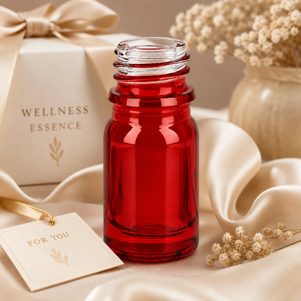 Moderne 5ml RedLine Flasche UT18/5 aus speziellem Apothekenglas für optimalen Inhaltsstoffschutz