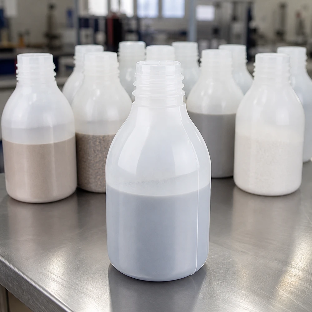 30ml Enghals Laborflaschen aus HDPE ohne Deckel für Pulver und Granulat-Proben