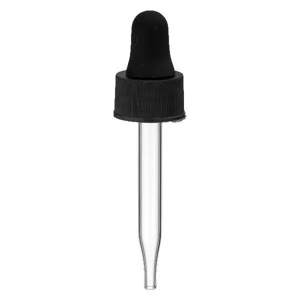 Glas-Tropfpipette schwarz UT13/5 UNiTWIST