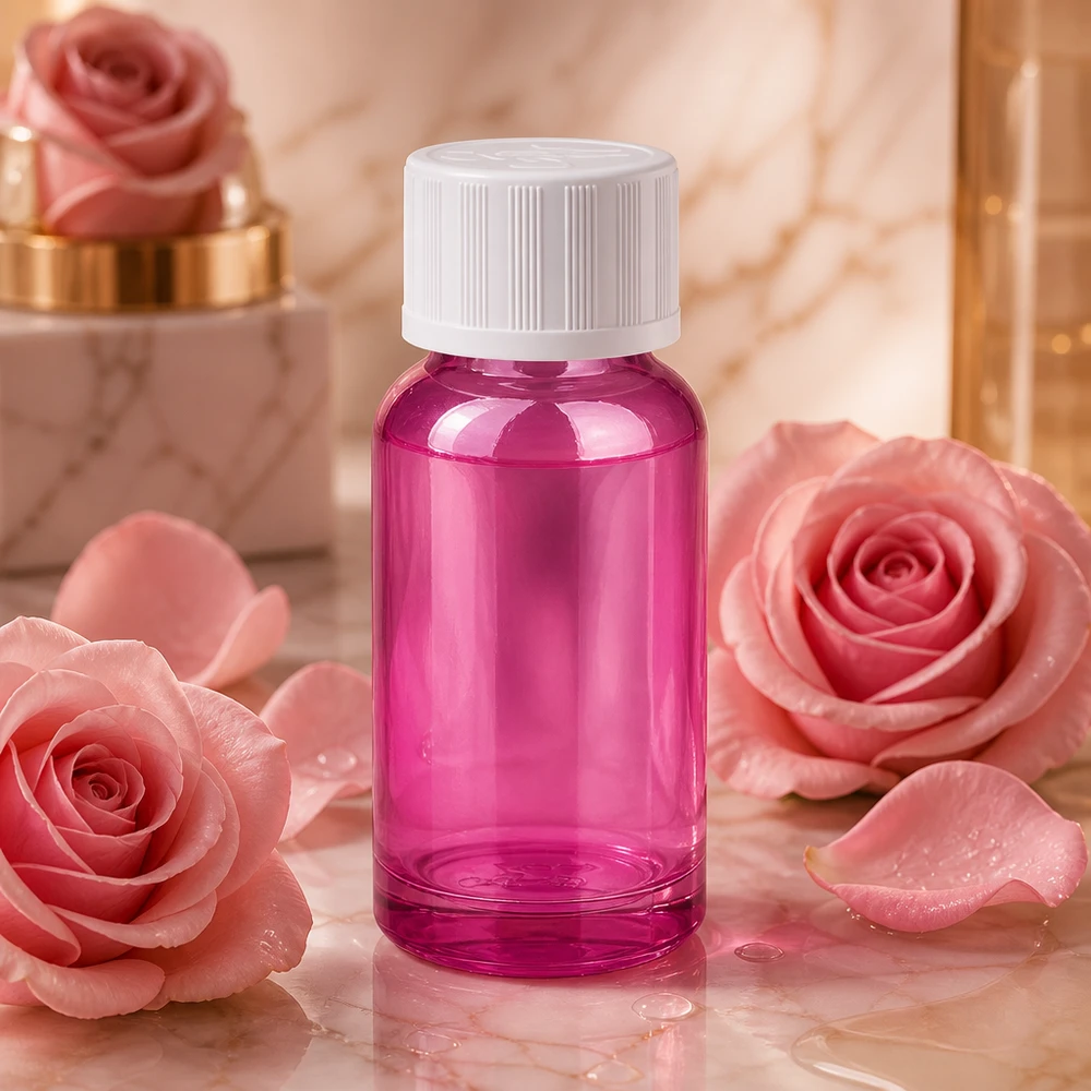 20ml Tropfflasche 1.2mm weiß Standard Kindersicher PurpleLine.UT18/20 Handliche Tropfflasche 20ml violett transparent perfekt für DIY-Kosmetik und Naturprodukte