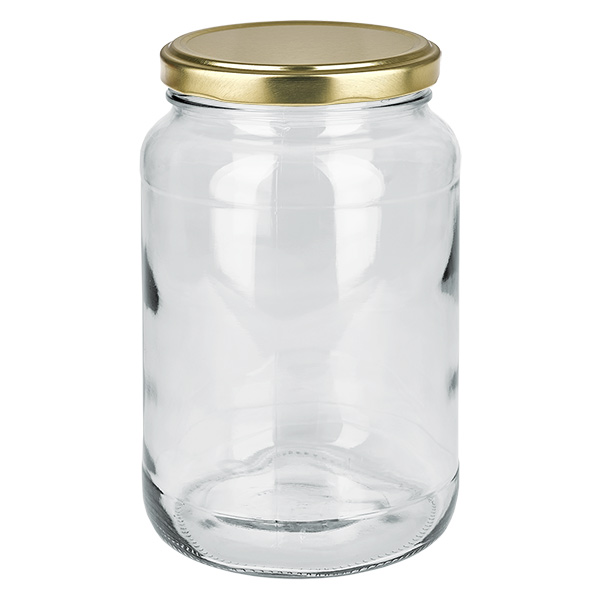 1700ml Rundglas mit BasicSeal Deckel gold UNiTWIST 1700ml Rundglas mit BasicSeal Deckel gold UNiTWIST