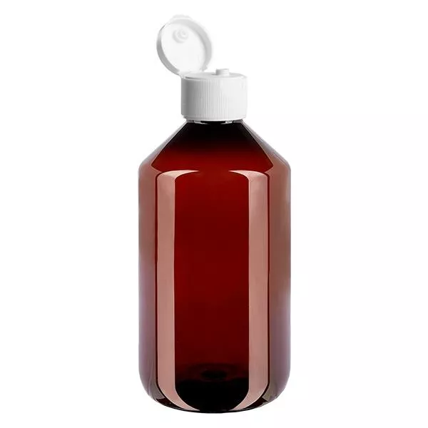 PET Flasche 500ml mit weißem KlappVerschluss PET Flasche 500ml mit weißem KlappVerschluss
