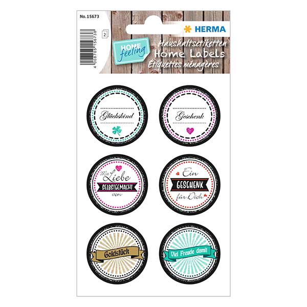 Sticker "Goldstück" (12 Aufkleber mit Glitzer) ø34mm