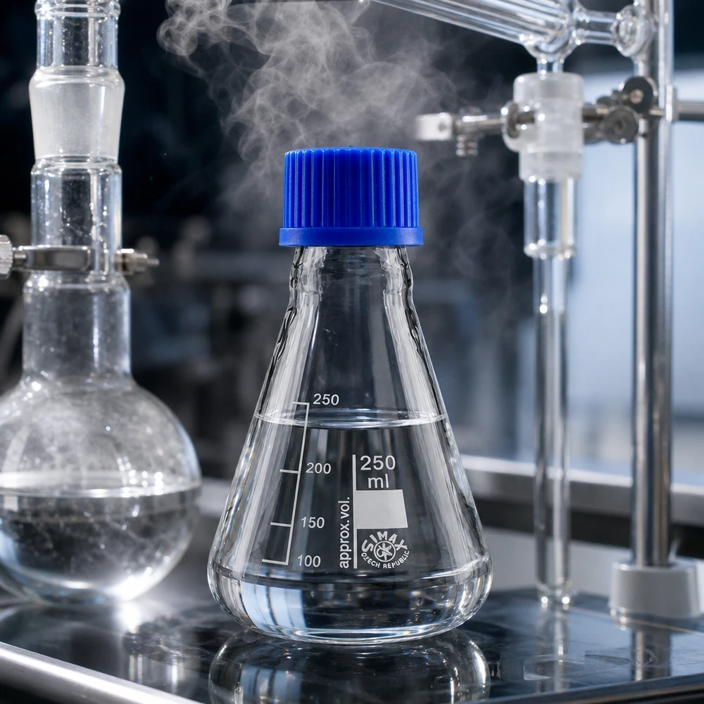 Wissenschaftlicher Messkolben 250ml aus transparentem Glas für präzise chemische Analysen