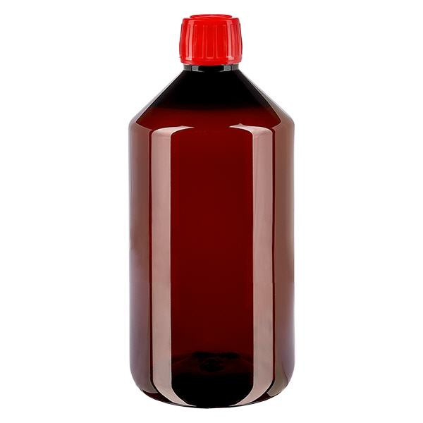 PET Flasche 750ml mit rotem Verschluss Originalitätsverschluss