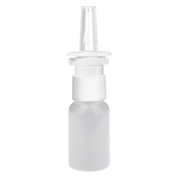 10ml Nasensprayflasche weiß/transparent Standardverschluss WhiteLine UT18/10 10ml Nasensprayflasche weiß/transparent Standardverschluss WhiteLine UT18/10