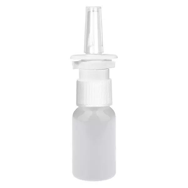 10ml Nasensprayflasche weiß/transparent Standardverschluss WhiteLine UT18/10 10ml Nasensprayflasche weiß/transparent Standardverschluss WhiteLine UT18/10