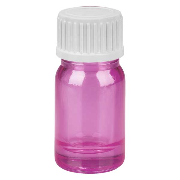 5ml (Globuli)Flasche 3mm Giessring weiß Standard PurpleLine UT18/5