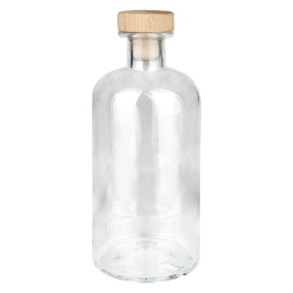 500ml Apothekenflasche "Farmacia" mit Holzgriffkorken UNiTWIST®