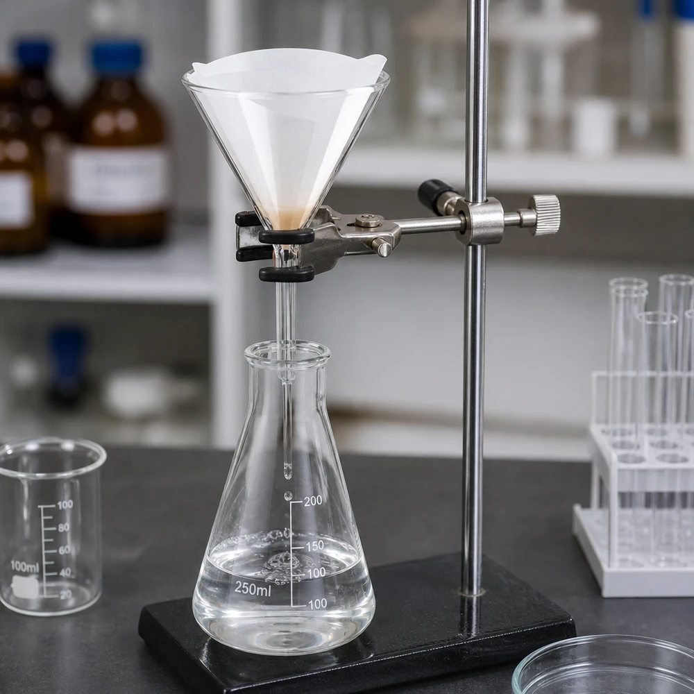 Trichter ø85mm Borosilikat Winkel 60 Kurzstil Professioneller Labortrichter Borosilikat 85mm Durchmesser für Analyse und Forschung