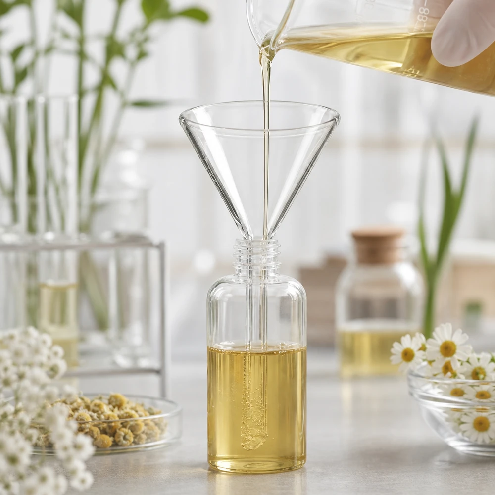 Trichter ø50mm Kalk-Soda, Winkel 60°, Kurzstil Professioneller Trichter aus Kalk-Soda-Glas 50mm für pharmazeutische Anwendungen
