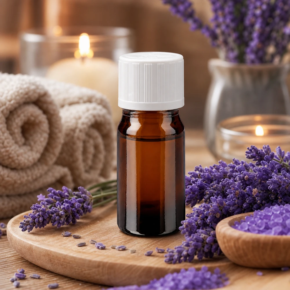Lichtschutz Apothekerflasche 5ml Braunglas weißer Schraubverschluss kindersicher für Naturkosmetik
