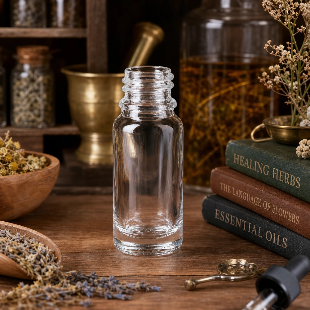 Professionelle 10ml ApoGlas Apothekerflasche transparent für Labore und medizinische Anwendungen