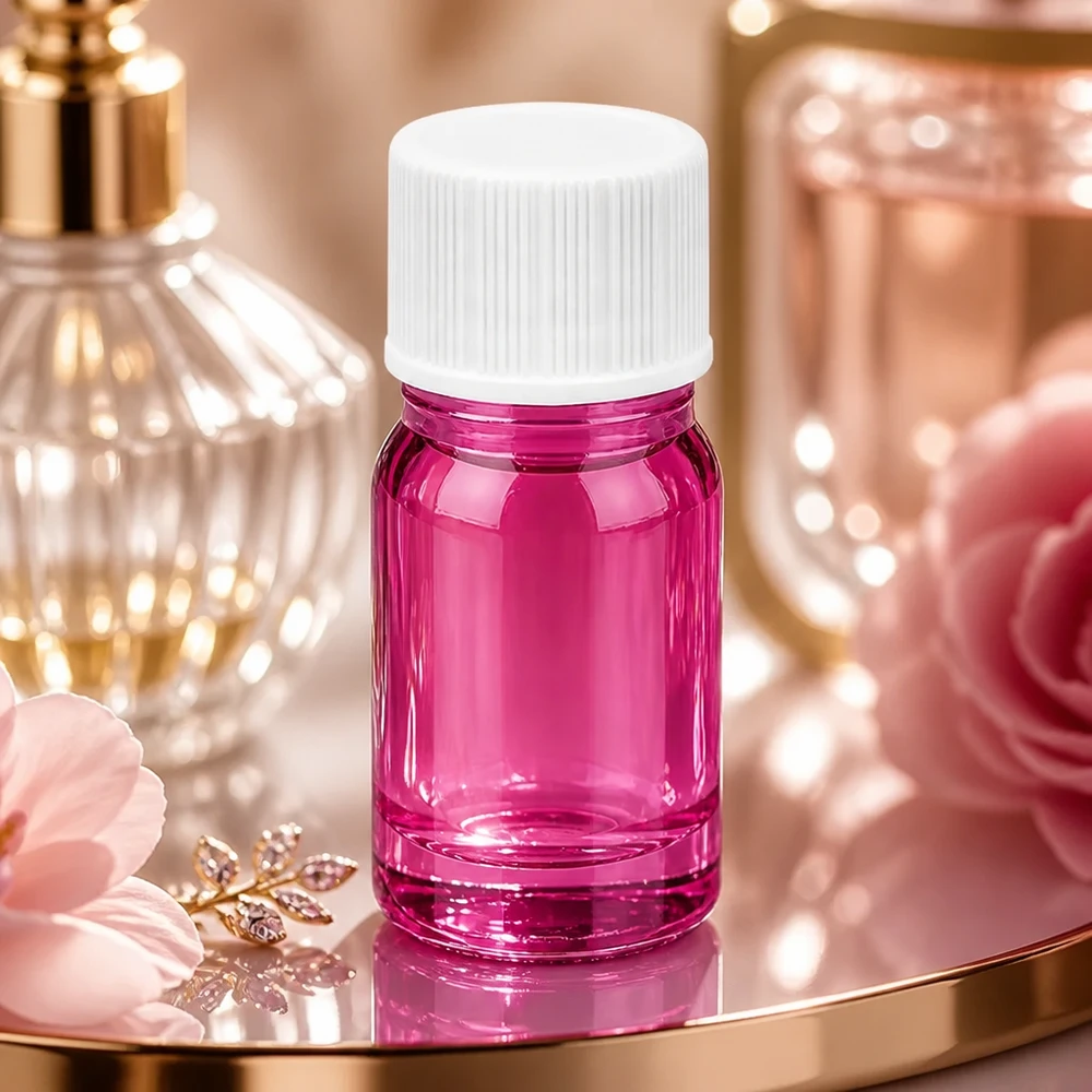 5ml Flasche 11mm Schraubverschluss weiss Standard PurpleLine UT18/5 5ml Sammelflasche aus violettem Spezialglas für professionelle Parfüm und Beauty-Essenz Aufbewahrung