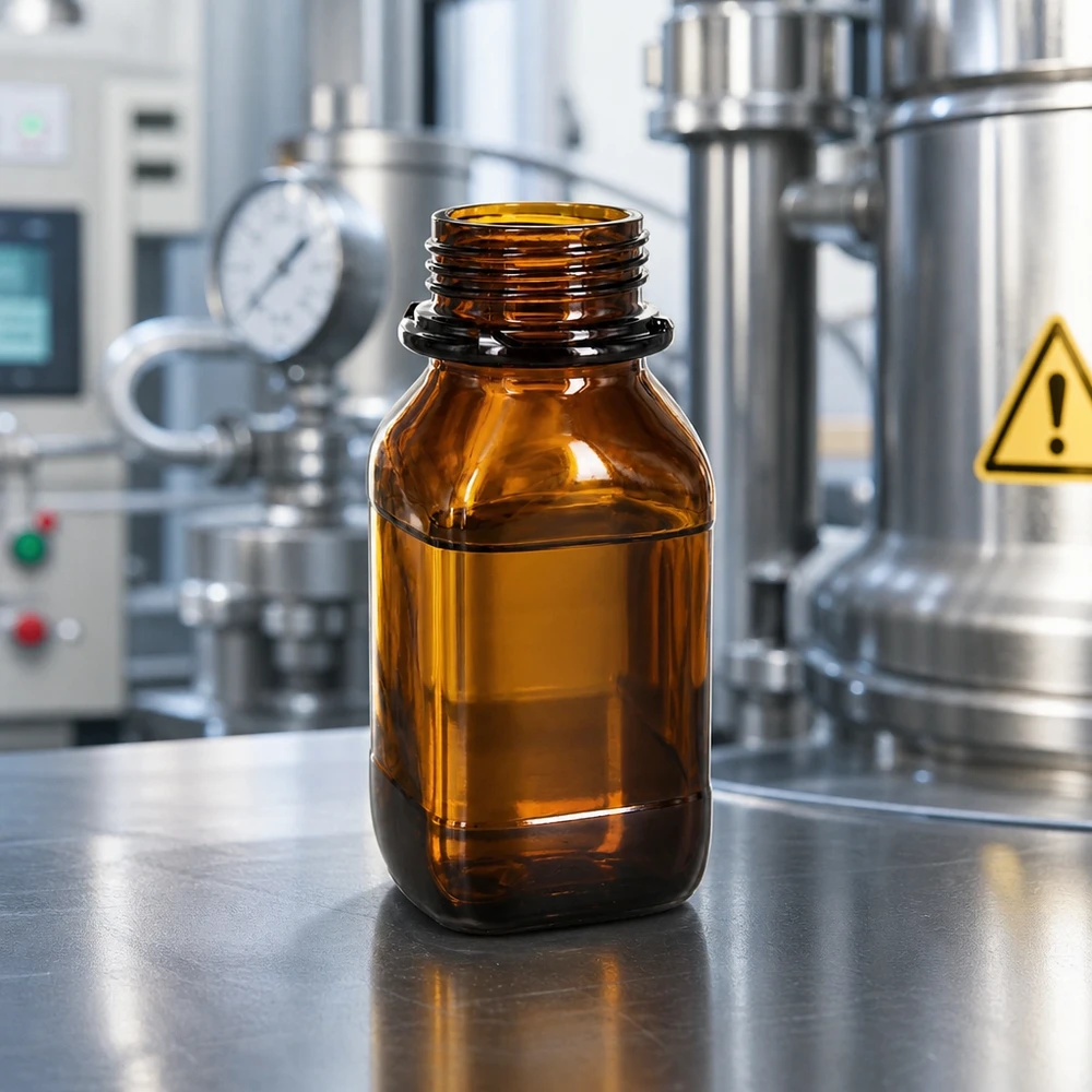 250ml Chemikalienflasche 250ml Chemikalienbehälter aus dunklem Glas mit optimaler Griffigkeit für den Laboreinsatz