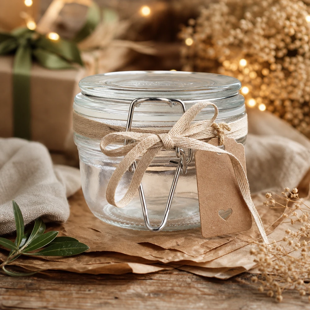 200ml Vorratsglas mit Silikonring und Bügelverschluss UNiTWIST Hochwertiges 200ml Einweckglas mit UN-Kennzeichnung und Schnappverschluss für professionelle Lagerung