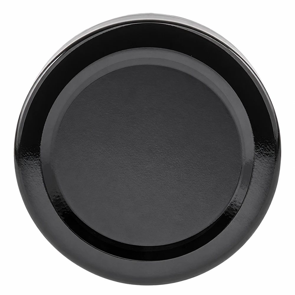 66mm BasicSeal Deckel schwarz (TO66deep) UNiTWIST Runder schwarzer Schraubdeckel 66mm BasicSeal UNiTWIST für Einmachgläser