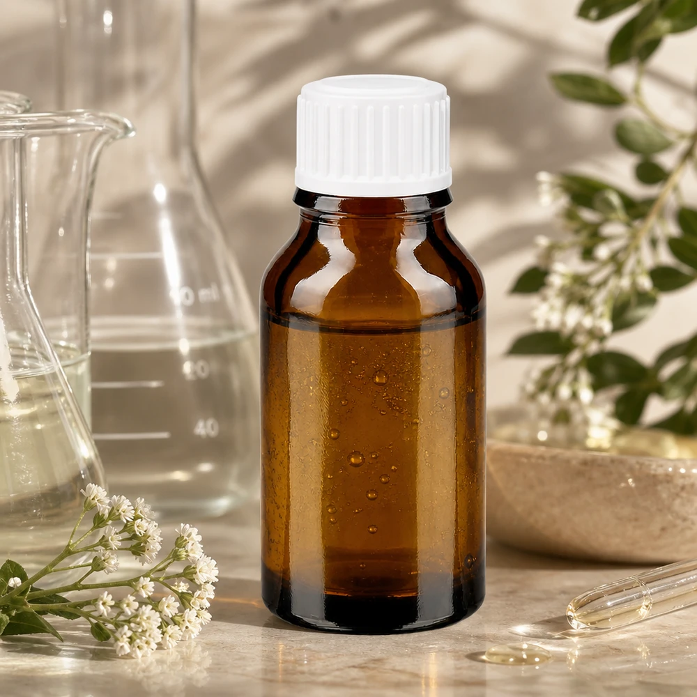Apothekenflasche braun 30ml Schraubverschluss weiß Standard UV-Schutz Braunglasflasche 30ml mit weißem Schraubdeckel für Naturkosmetik und Seren