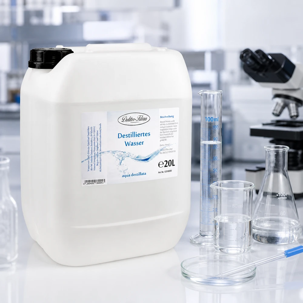 20 Liter destilliertes Wasser Doktor-Klaus für präzise Messungen mit Laborinstrumenten
