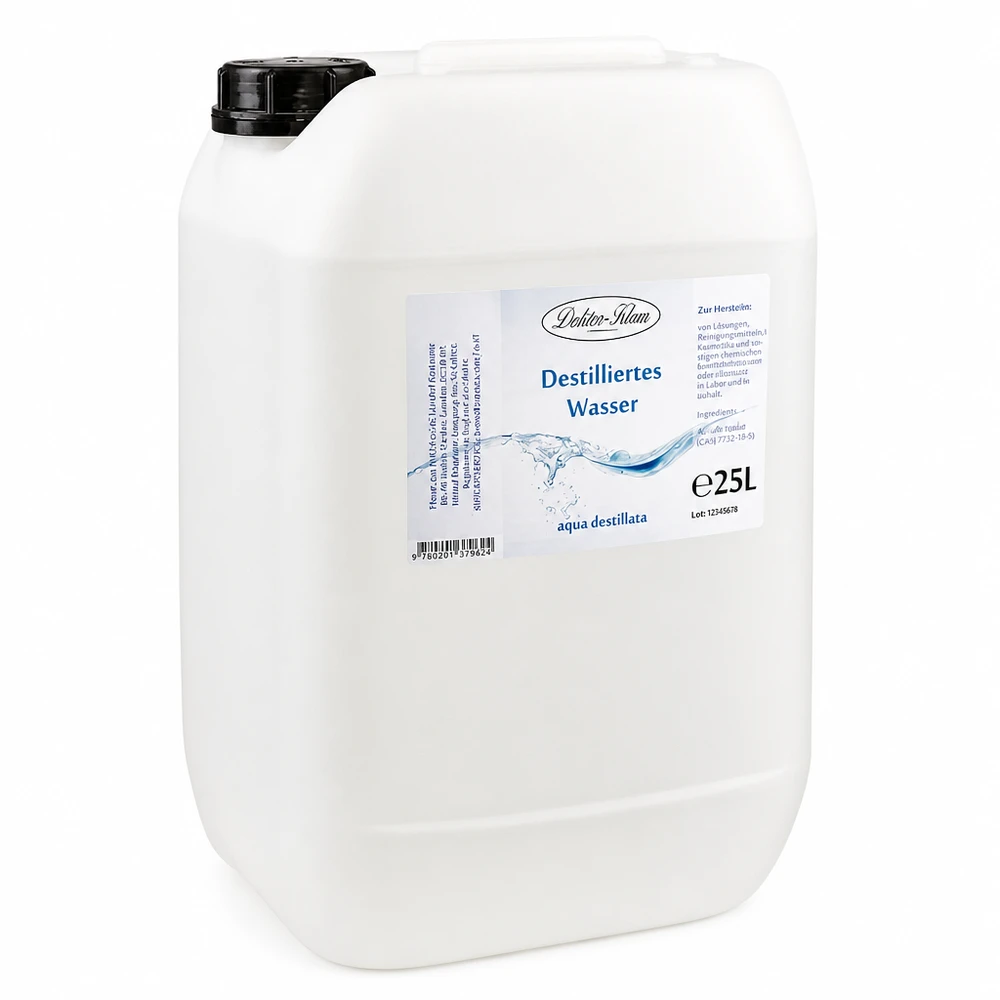 Destilliertes Wasser 25L Doktor-Klaus Destilliertes Wasser Doktor-Klaus 25L Großpackung ideal für Industrie und Haushalt