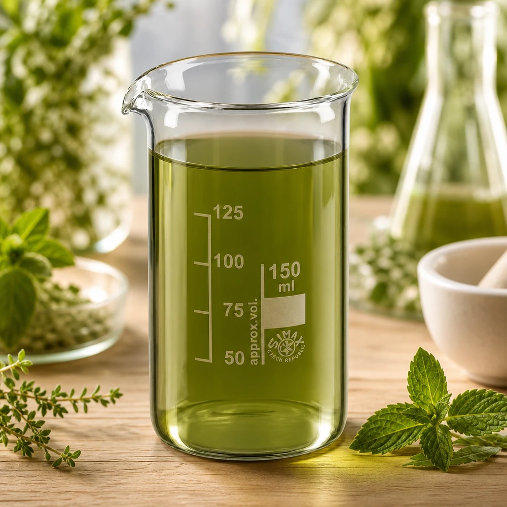 Becherglas 150ml Borosilikatglas, hohe Form Becherglas hohe Form 150ml Borosilikatglas mit Skalierung für Kräuterextrakte und Naturprodukte