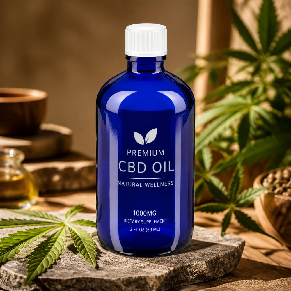 Apothekenflasche blau 100ml Schraubverschluss weiß Globuli Standard Dunkelblaue Pharmaglasflasche 100ml Füllvolumen mit weißem Schraubdeckel Seitenansicht