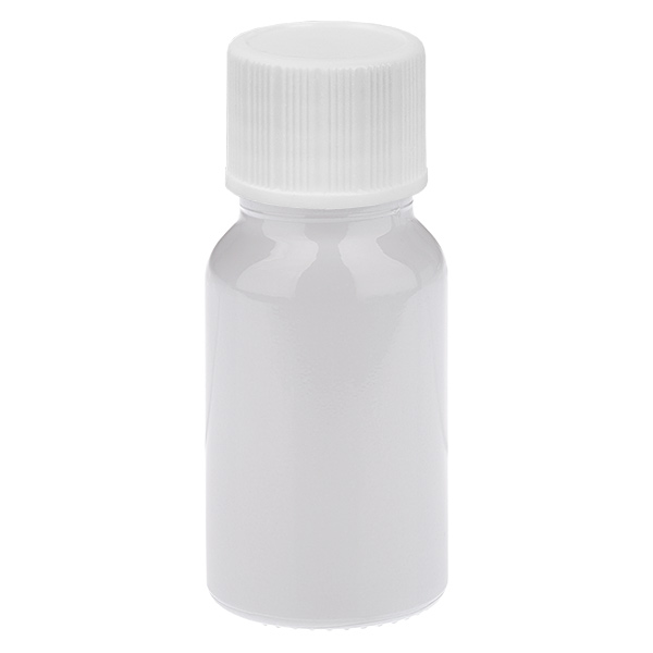 10ml Flasche 11mm Schraubverschluss weiß Standard WhiteLine UT18/10