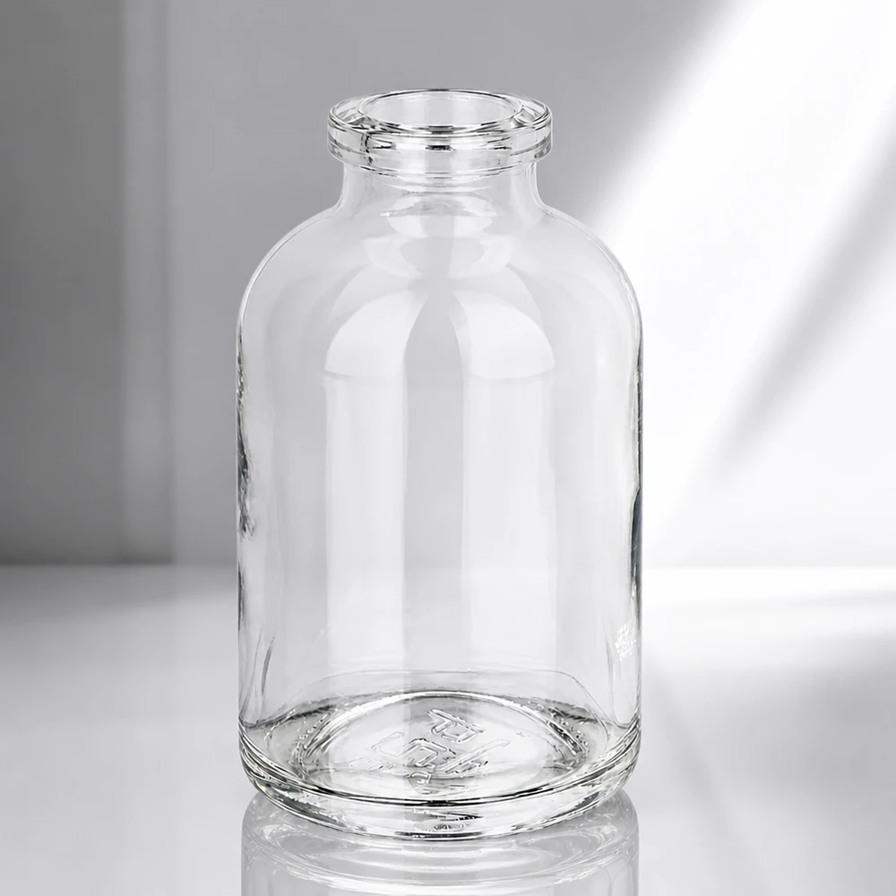 Injektionsflasche Klarglas 50ml Hochwertige Pharmaflasche 50ml Klarglas zur sicheren Aufbewahrung von Injektionslösungen