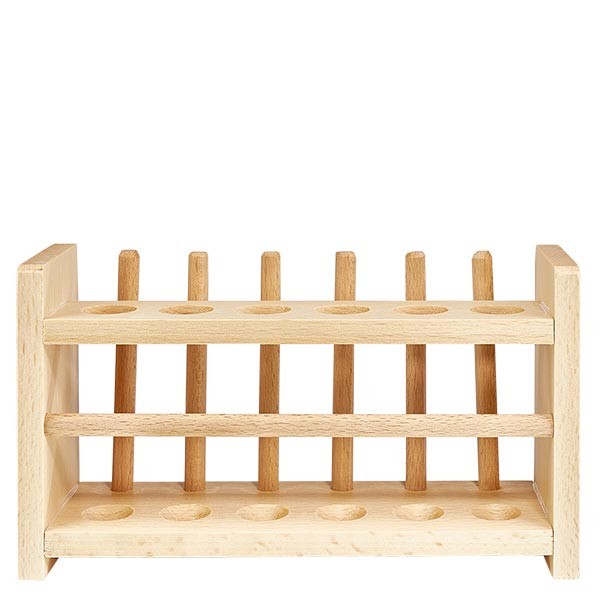 Reagenzglasgestelle aus Holz, für Gläser bis ca. 18 mm Ø Reagenzglasgestelle aus Holz, für Gläser bis ca. 18 mm Ø
