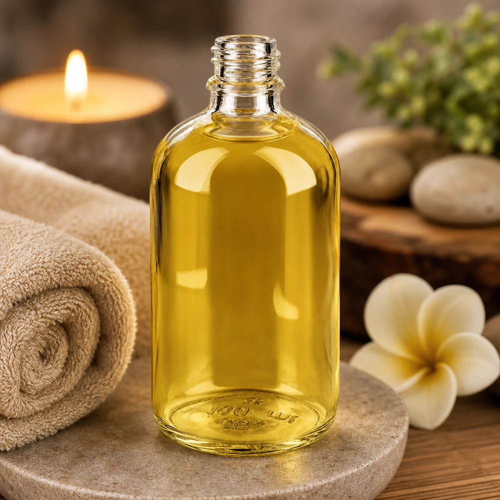 Kompakte 100ml ApoGlas Flasche perfekte Größe für Reisen und mobile Therapiepraxis