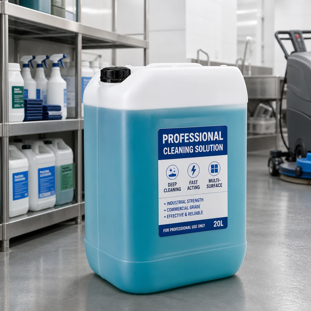 Transparenter Grossgebinde-Kanister 25 Liter mit OV-Verschluss für Reinigungsmittel