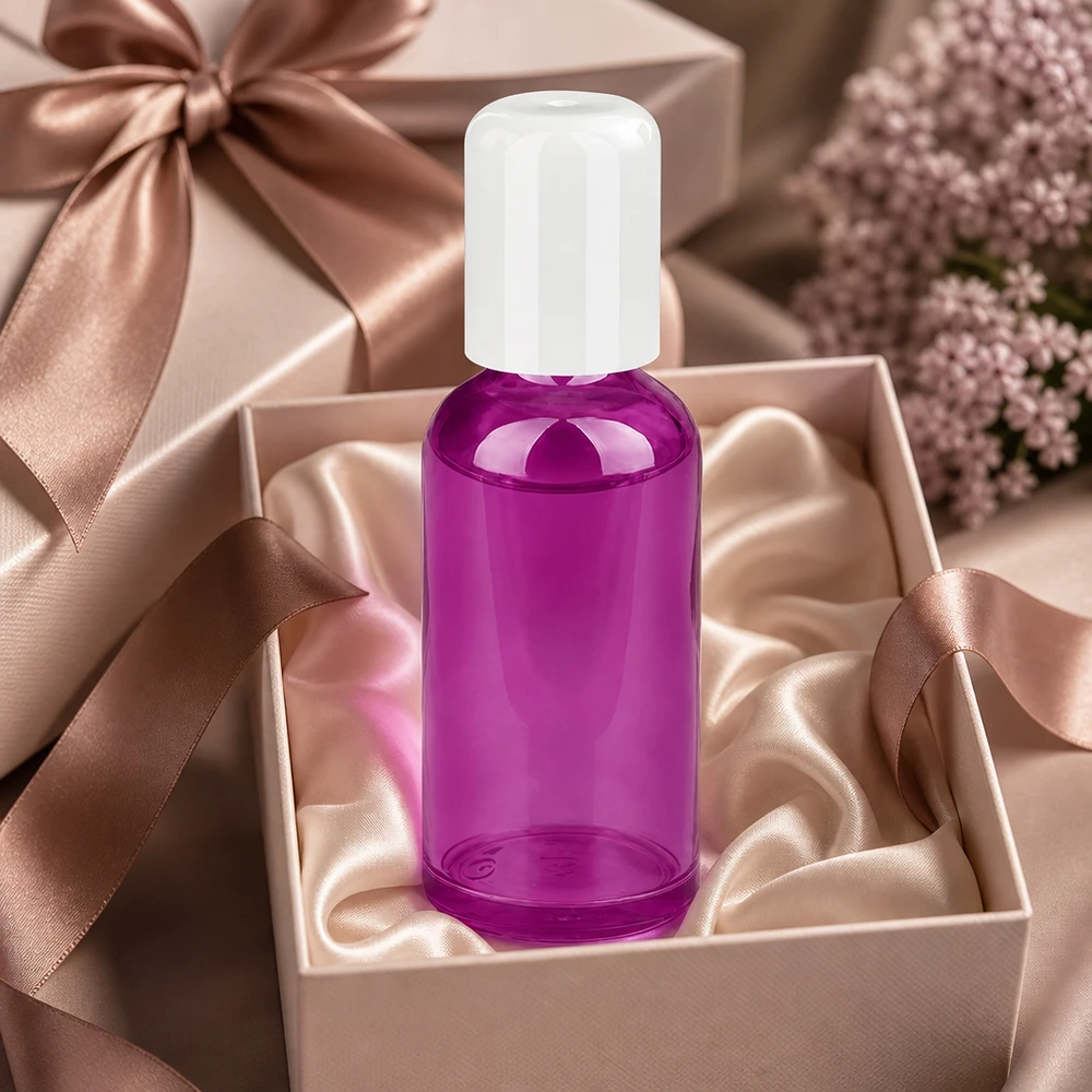 50ml Roll-On Flasche weiss Standard PurpleLine UT18/50 Elegante Roll-On Flasche 50ml PurpleLine Serie mit modernem Design für Beauty-Produkte