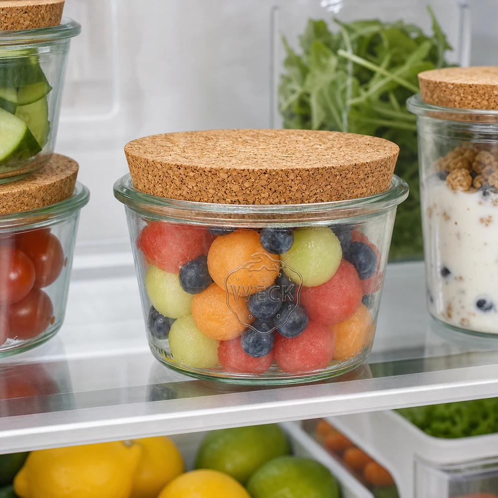 370ml Sturzglas WECK RR100 mit Korken natur