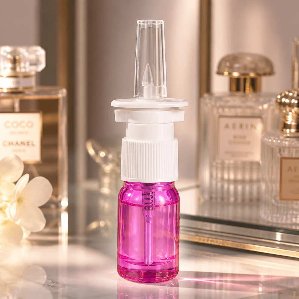 5ml Nasensprayflasche weiß/transparent Standard PurpleLine UT18/5 Professionelle 5ml Sprayflasche mit STD-Pumpkopf für gleichmäßige Verteilung von Flüssigkeiten