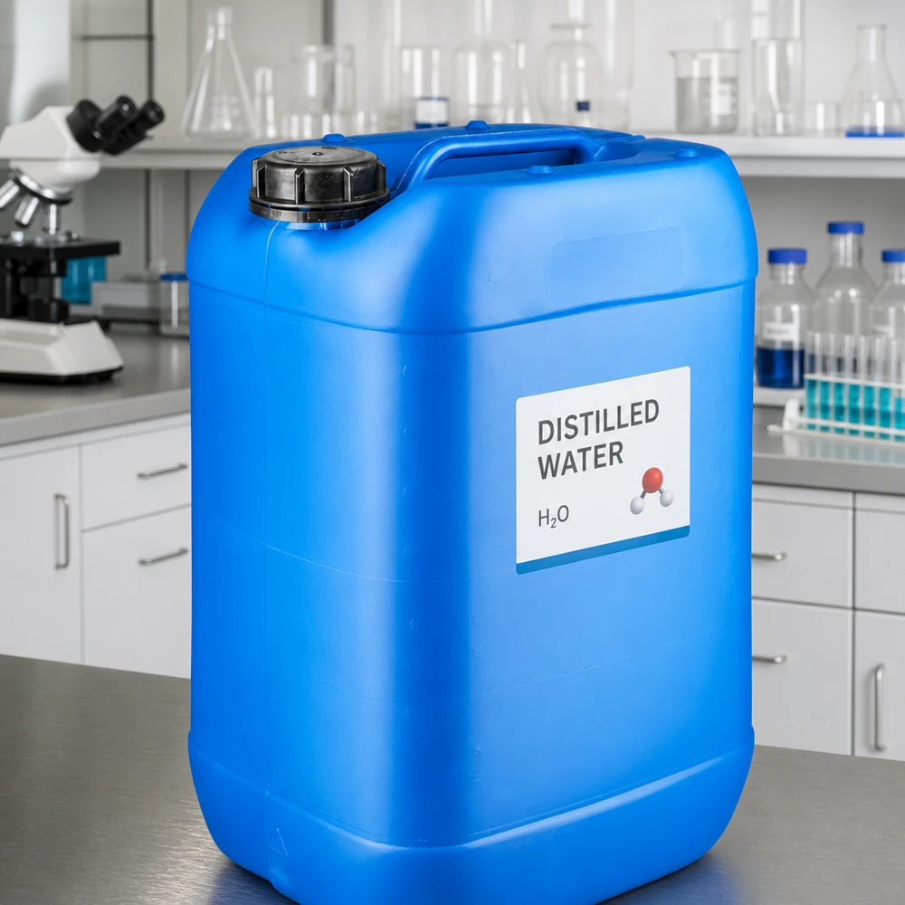 Großer blauer Laborkanister 25L mit Originalitätsverschluss und stabilem Griff