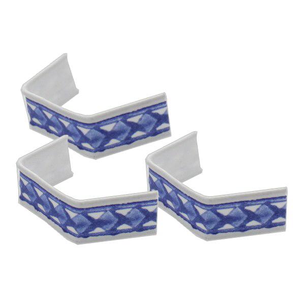 U-Clipbandverschluss blau/weiß (100er Pack) 40mm U-Clipbandverschluss blau/weiß (100er Pack) 40mm