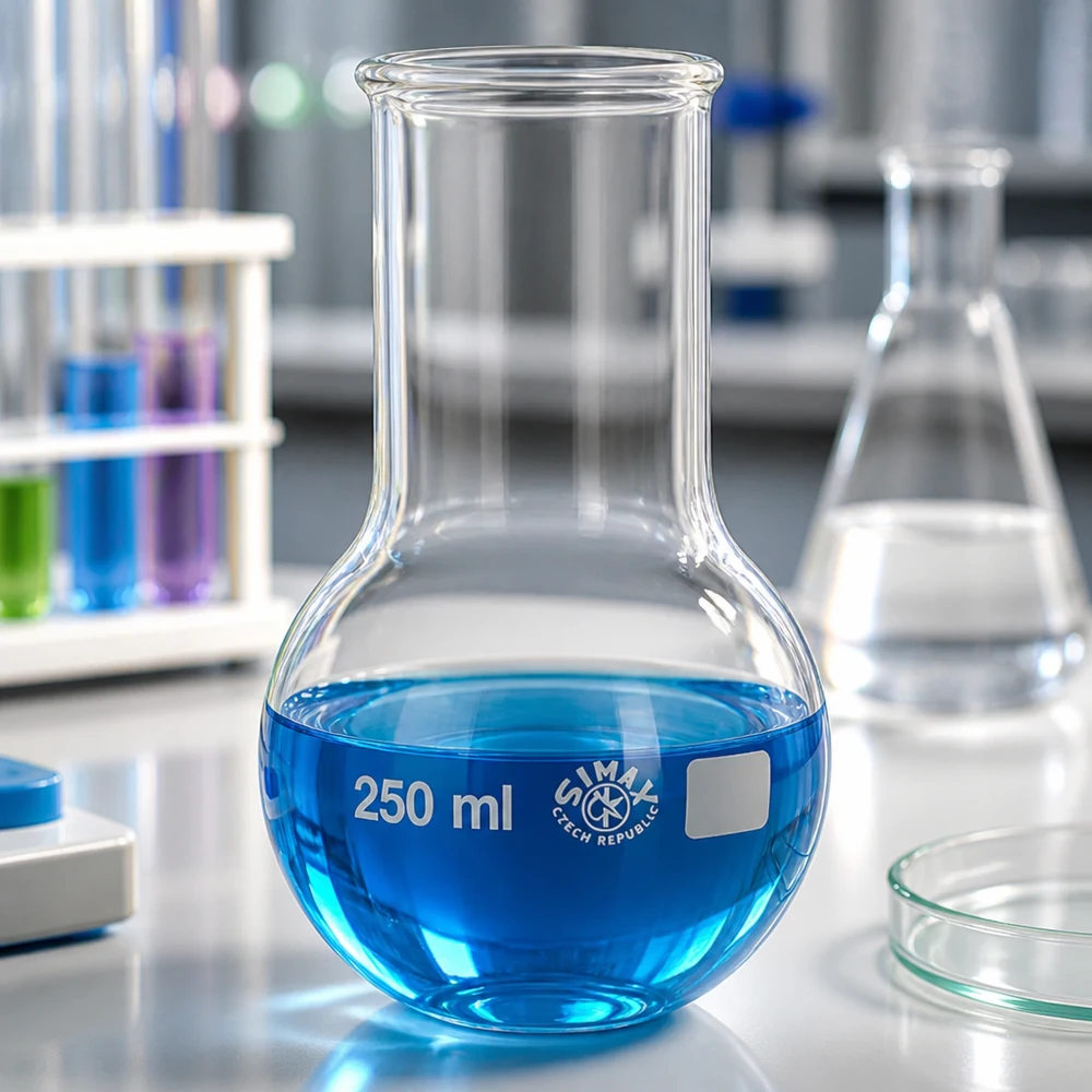 Rundkolben 250ml Weithals Laborrundkolben 250ml für Destillation Synthese und analytische Verfahren in der Chemie