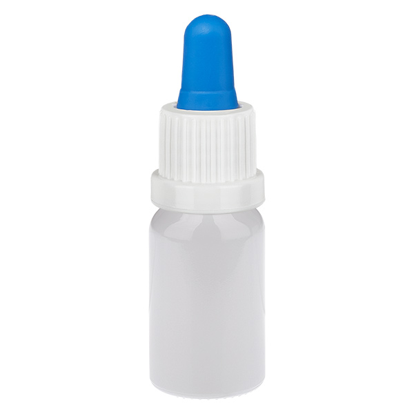 10ml Pipettenflasche weiß/blau Originalitätsverschluss WhiteLine UT18/10