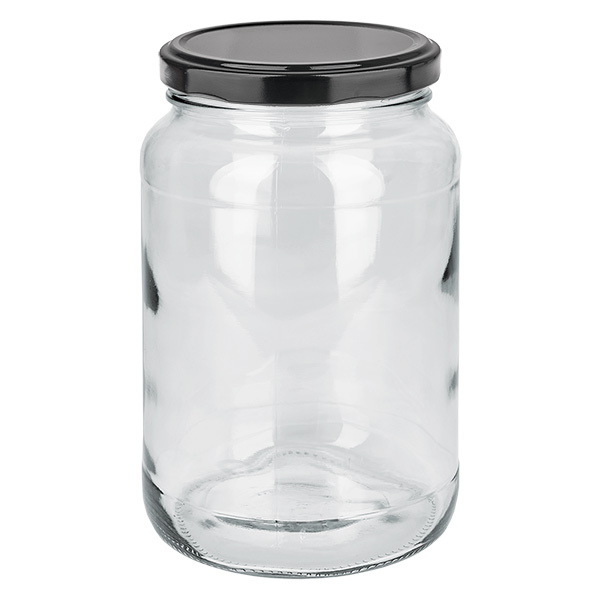 1700ml Rundglas mit BasicSeal Deckel schwarz UNiTWIST 1700ml Rundglas mit BasicSeal Deckel schwarz UNiTWIST
