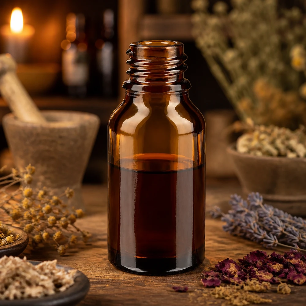 Kompakte braune 15ml ApoGlas Flasche ideal für selbstgemachte Kosmetik und DIY-Projekte