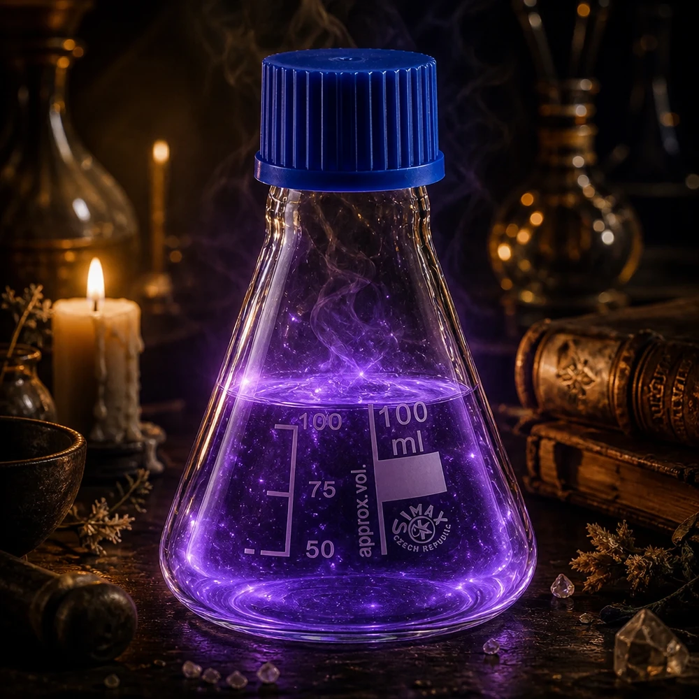 Professioneller 100ml Erlenmeyerkolben mit Volumenmarkierung und sicherem Schraubgewinde