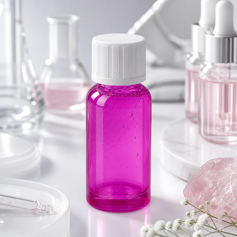 20ml Flasche 11mm Schraubverschluss weiß Standard Kindersicher PurpleLine UT18/20 Lichtschutzflasche 20ml in kräftigem Lila schützt empfindliche Inhaltsstoffe vor UV-Strahlung