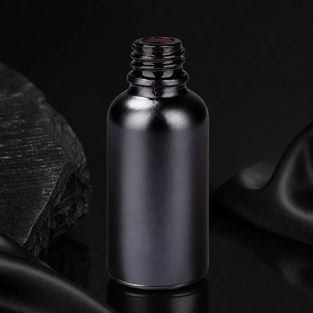 30ml Apothekerflasche BlackLine UT18/30 UNiTWIST 30ml Apothekerflasche BlackLine UT18/30 mit glatter Oberfläche für hygienische Reinigung