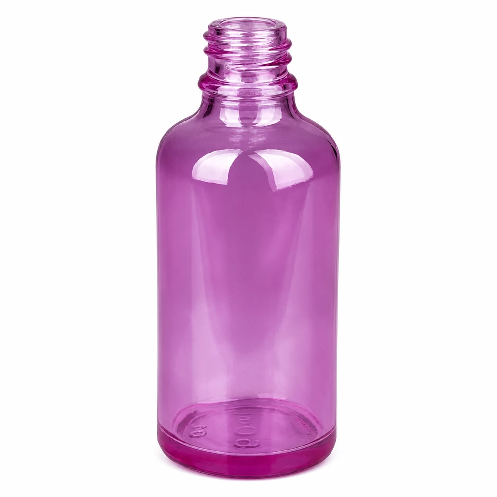 50ml Flasche 11mm Schraubverschluss Alu-Silberer Standard PurpleLine.UT18/50 Kompakte 50ml Flasche in Purple Light mit UV-Schutz für lichtempfindliche Substanzen