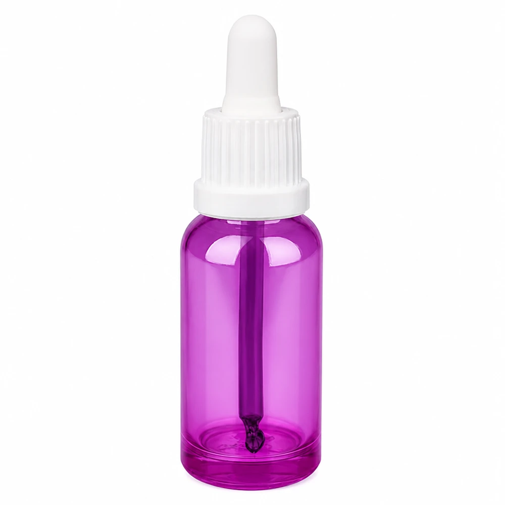 20ml Pipettenflasche weiss Originalität Schraubverschlusserschluss PurpleLine UT18/20 Kompakte 20ml Pipettenflasche aus hochwertigem Material in Purple Line Design