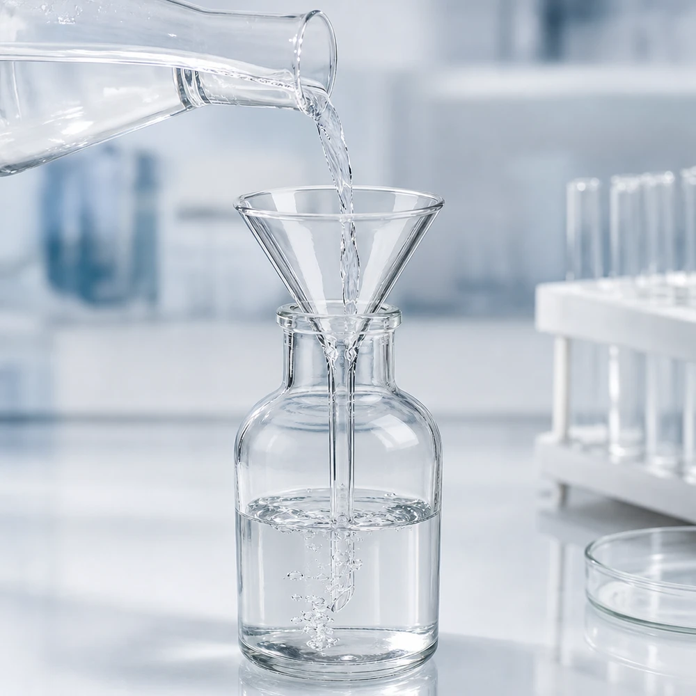 Trichter ø75mm Borosilikat Winkel 60 Kurzstil Universeller 75mm Glastrichter mit 60 Grad Neigung für optimalen Durchfluss in Labor und Küche