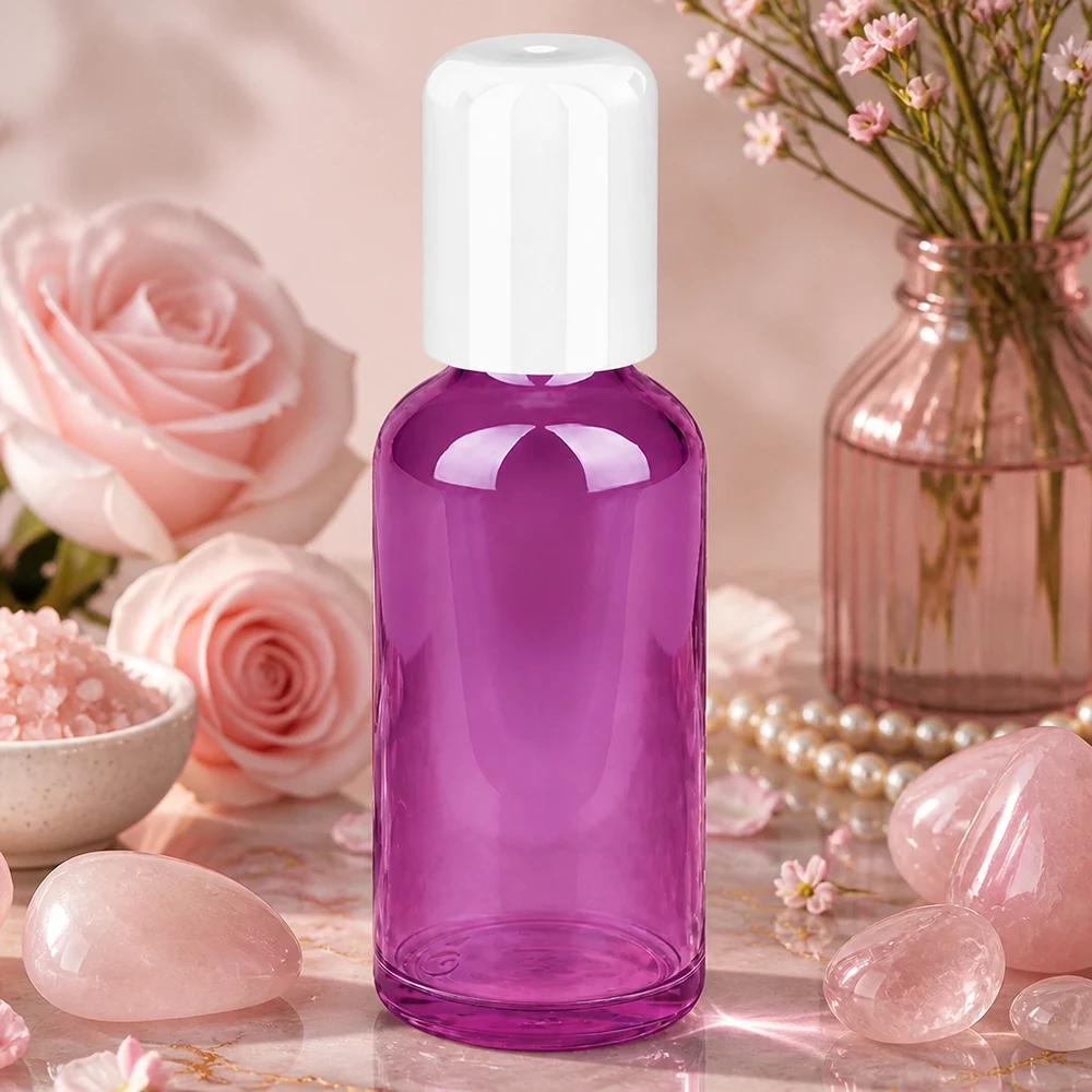 50ml Roll-On Flasche weiss Standard PurpleLine UT18/50 50ml Roll-On Behälter mit hygienischem Rollverschluss für saubere und präzise Anwendung
