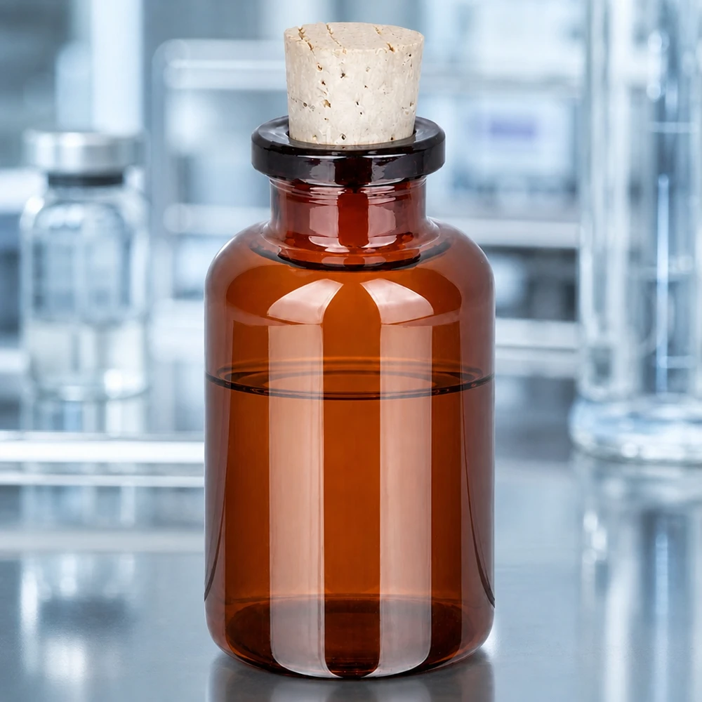 Flasche Braunglas 20ml mit Korken 11/14mm Bernsteinfarbene Glasflasche 20ml mit Korkverschluss 11/14mm für Proben