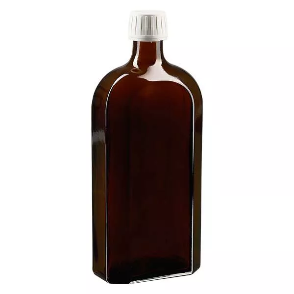 500 ml Meplat braun Schraubverschluss weiß Originalitätsverschluss EPE-Scheibe 500 ml Meplat braun Schraubverschluss weiß Originalitätsverschluss EPE-Scheibe